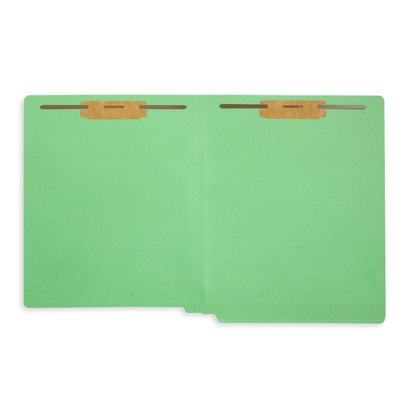 Blue Summit Supplies 50 Green End Tab Fastener File Folders - Reinforced Straight Cut Tab - Durable 2 Prongs Designed to Organize Standard Medical Files, Receipts, Office Reports, and More - Letter Size, Green, 50 Pack - Image 5